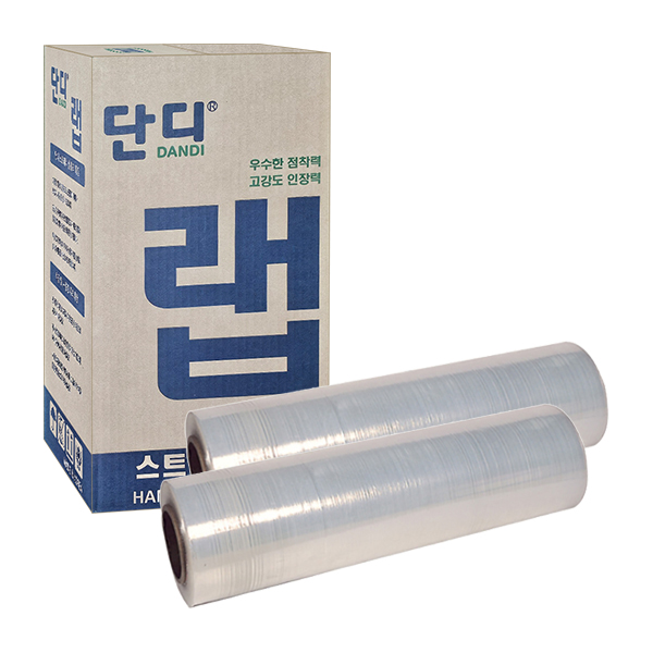 [단디] 스트레치랩 / 포장랩 공업용랩 산업용랩 기계랩, 4개, 투명 53,000원