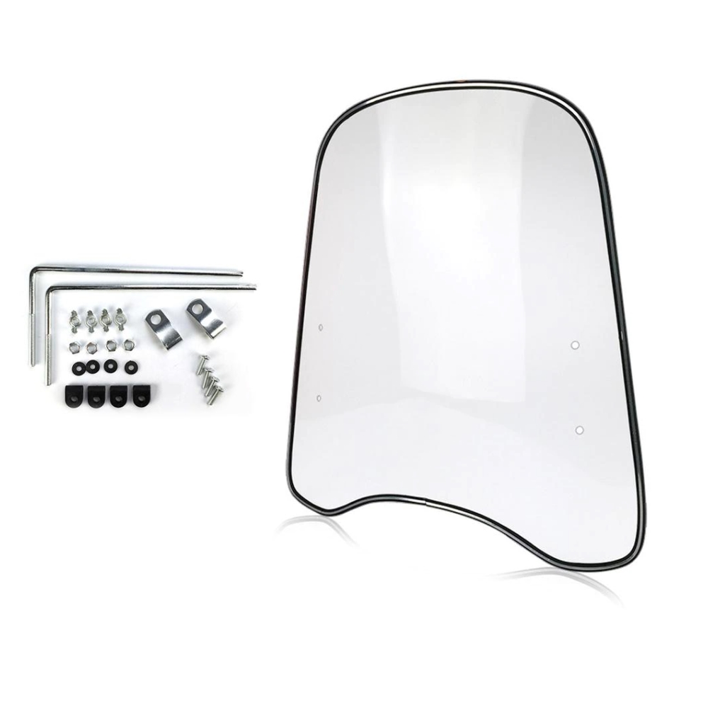 오토바이 클래식 윈드스크린 윈드가드 범용 스크린 바람막이 스쿠터 슈퍼커브 전동킥보드 전기자전거 튜닝용품 호환, 1세트 15,830원