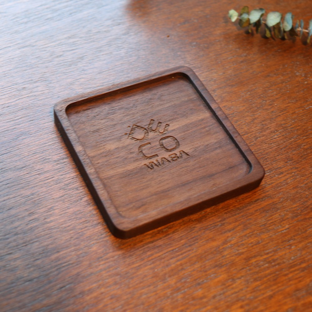 각인 우드코스터 컵받침 원목 티코스터 제작 4,500원