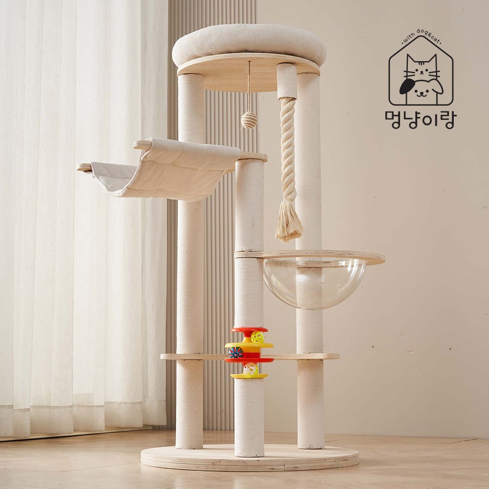 멍냥이랑 원목 캣타워 캣폴 스크래쳐 115,330원