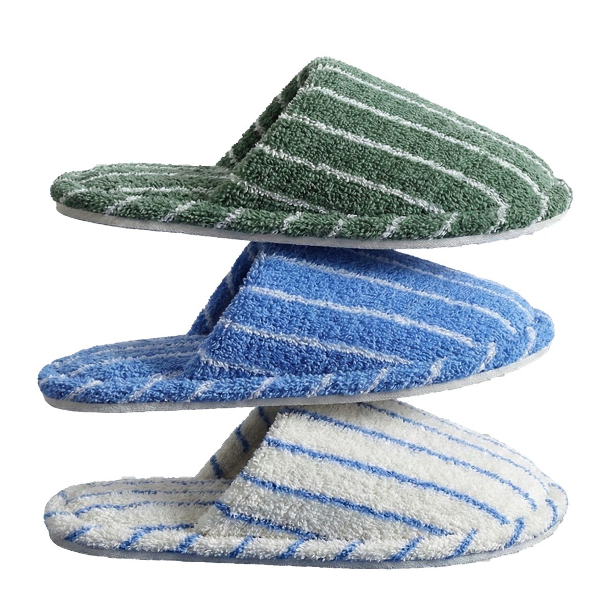 도도 테리슬리퍼 스트라이프 여성용 포근한 봄 실내화 거실화, 1개, 포레스트그린 16,900원