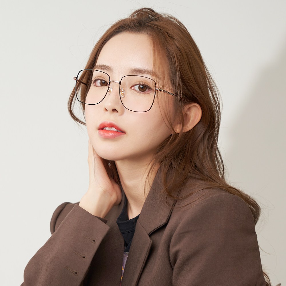 룩스토어 사각메탈안경 지디안경 복고풍 사각안경 패션안경 트렌디안경 블루라이트차단 자외선차단 60,800원