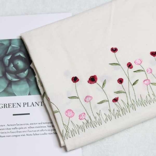 20수 워싱 광목자수 블랙튤립, 광목색, 1개 26,400원