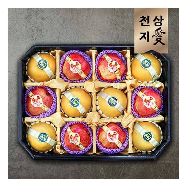 [천상지애]프리미엄 과일선물세트[상] 사과 6과 + 배 6과[5kg]187415 82,000원