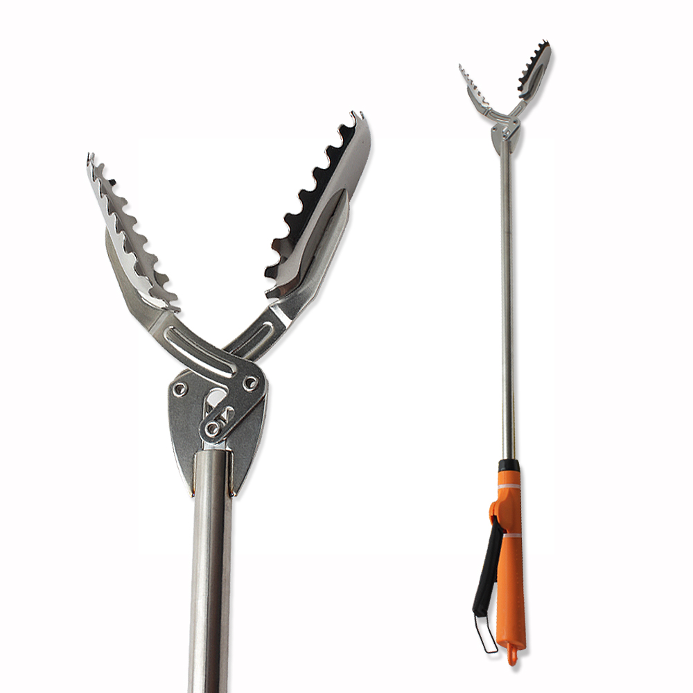 [이지크린] FTH 스텐 해루질집게 70cm 100cm 악어 집게 잘찝혀집게 80cm 90cm 100cm, 1개 31,010원