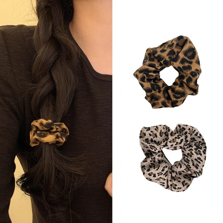 호피 곱창 머리끈 헤어 밴드 레오파드 스크런치 곱창끈 7,400원