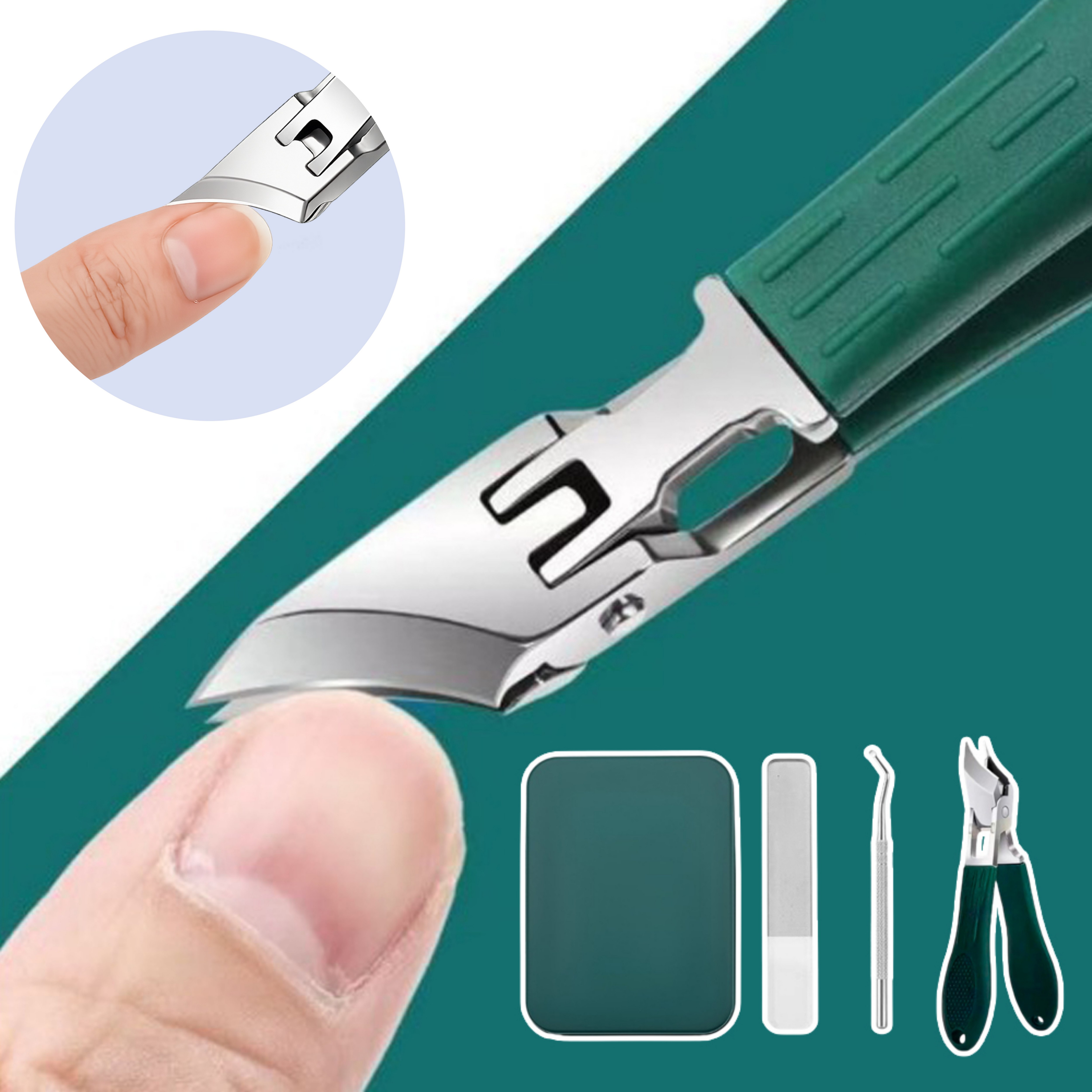 딜라이프 사선 두꺼운 발톱 손톱 깎이 깎기 내성 관리 도구 세트, 1세트, 사선 두꺼운 발톱 깎이 세트 6,950원