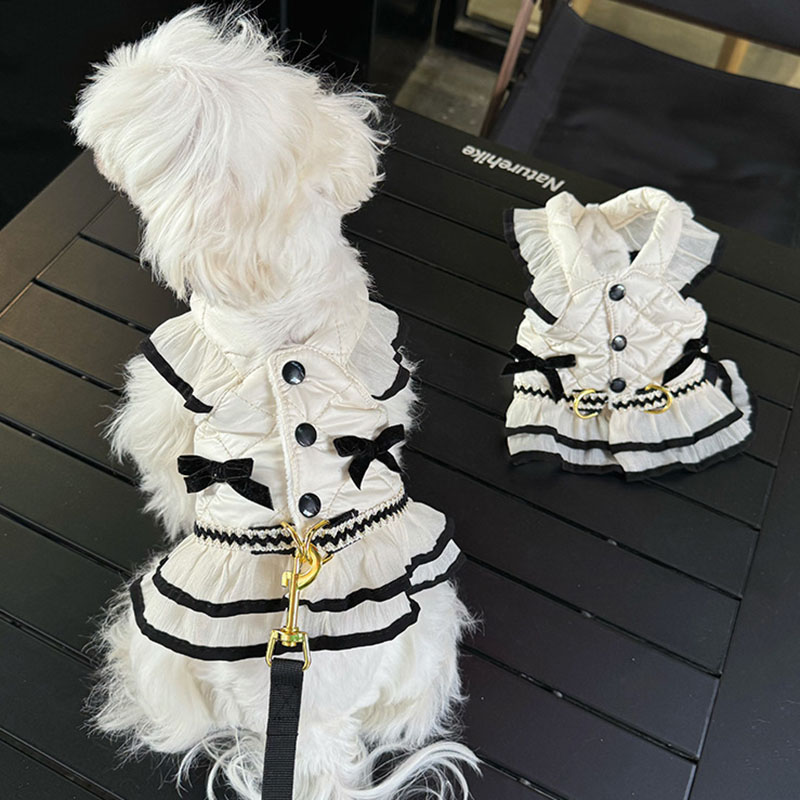 FULIBS 겨울 강아지 패딩 하네스+리드줄 세트 19,830원