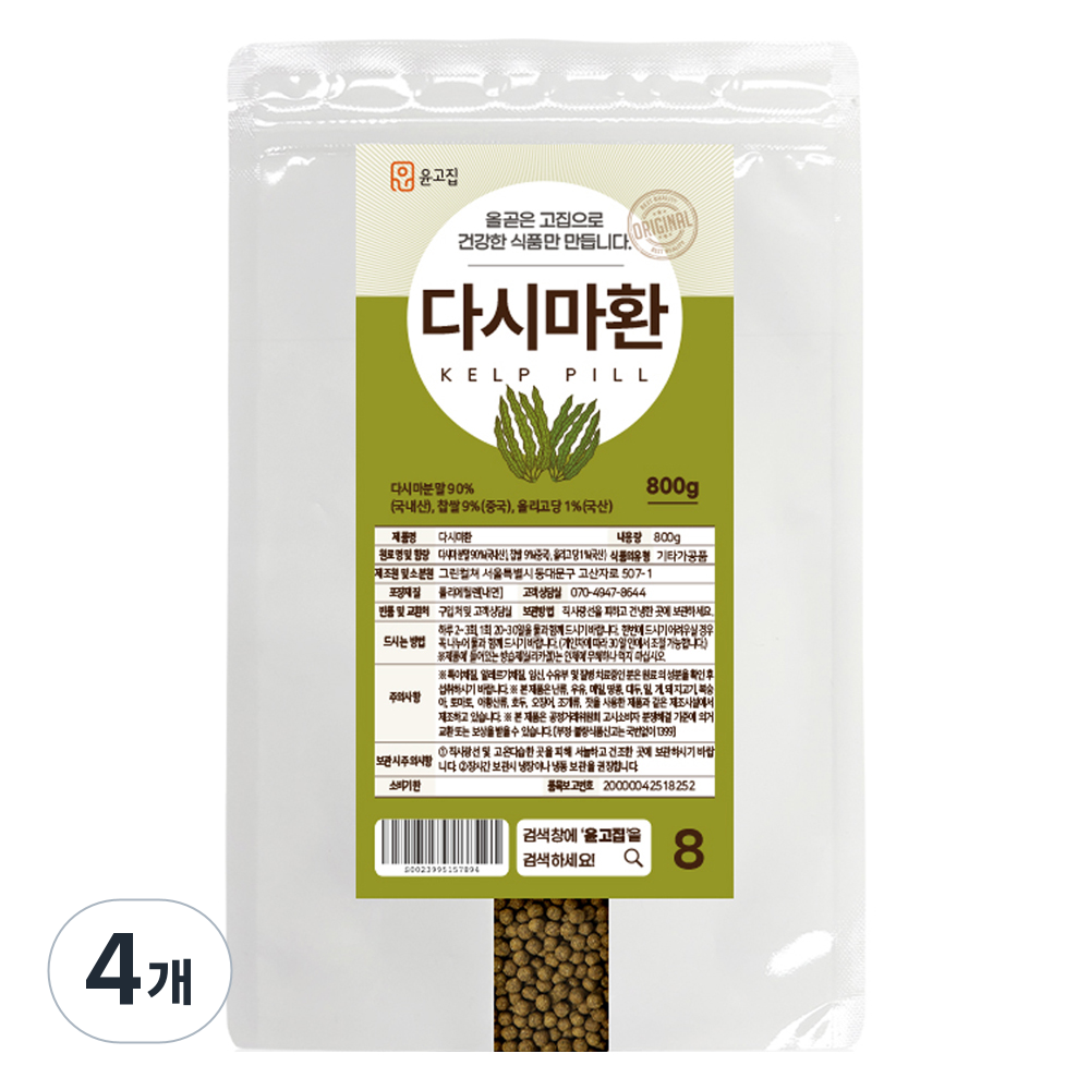 윤고집 다시마환, 800g, 4개 80,520원