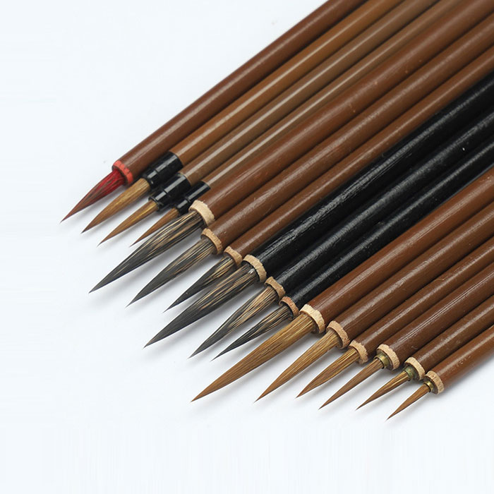 동양화 캘리그라피 수묵일러스트 전통 라인붓 세필붓 16종 세트 25,900원