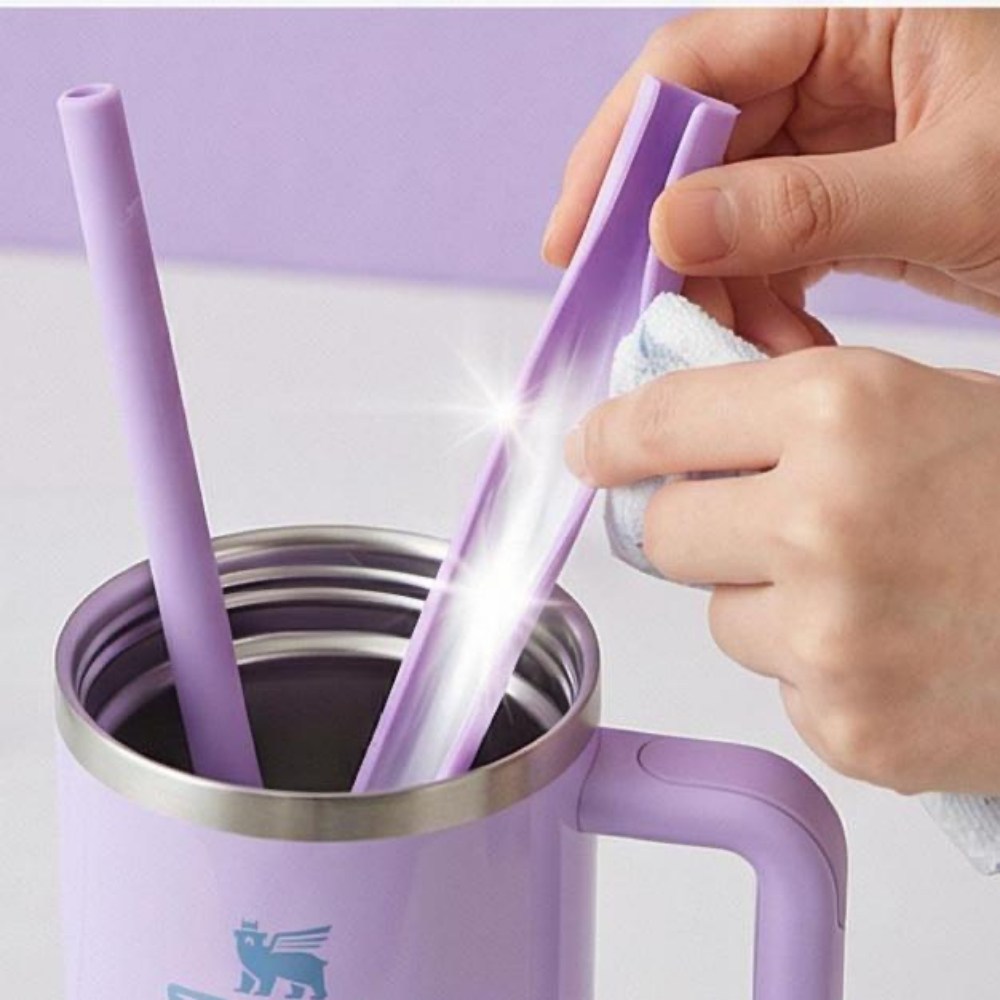 텀블러용 실리콘 롱빨대 30cm 개별포장 스탠리 스타벅스 호환용 빨대, 2개, 1세트 13,500원