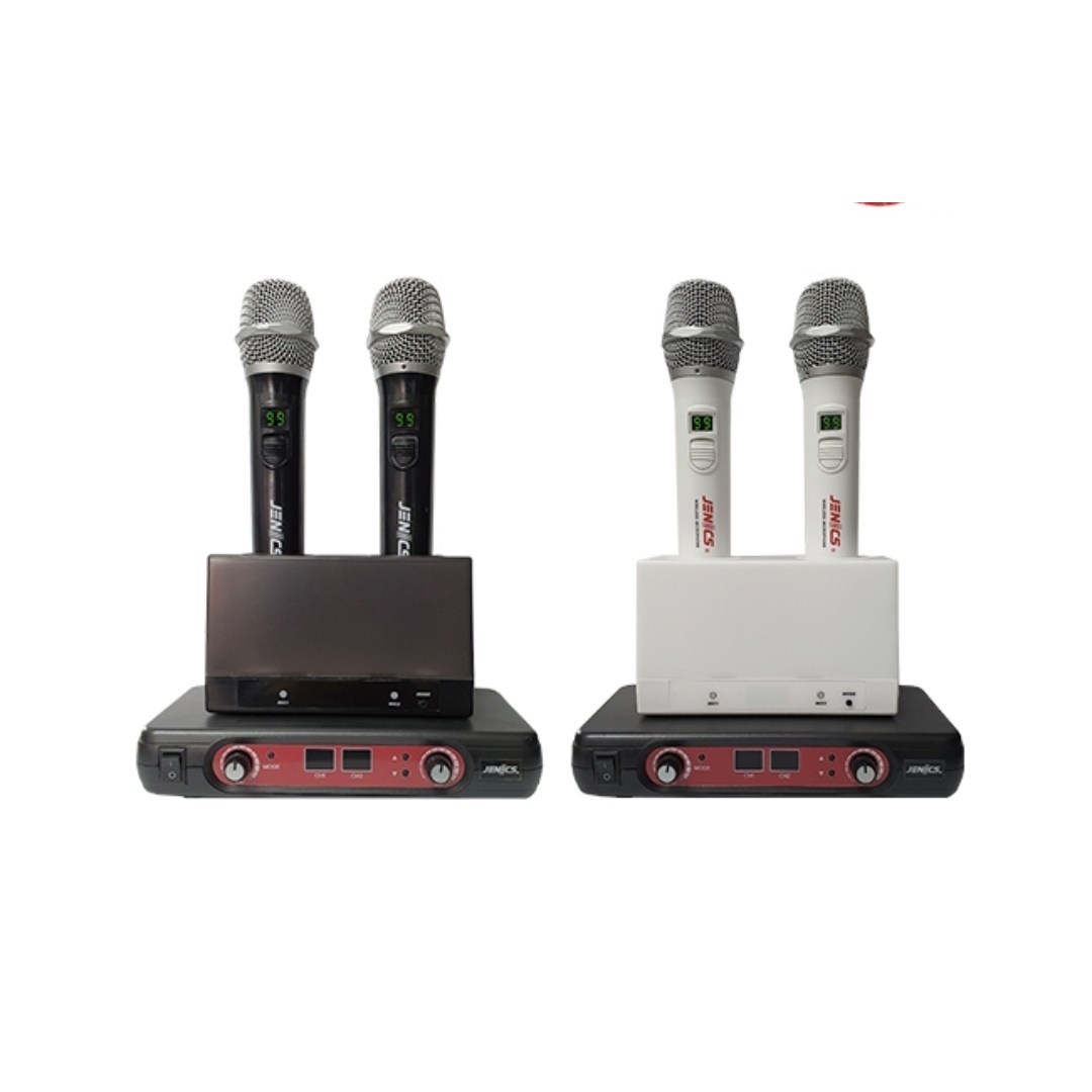 [무료배송] 진하일렉 제닉스 K-60N 노래방 무선마이크 2채널 충전식 업소용 가정용 노래방기계, 화이트, K-60N, 현재가 246,500원