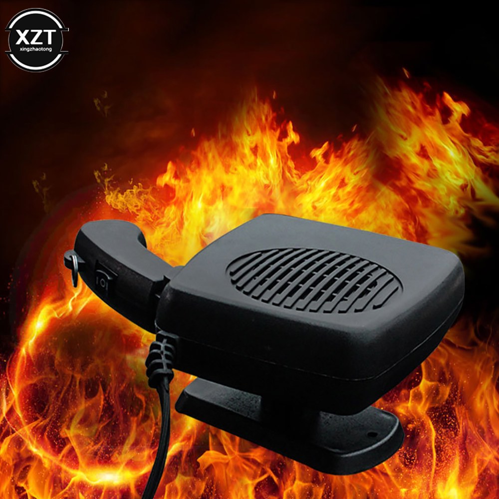 차량용 히터 전기 냉각 난방 선풍기, 휴대용 전기 건조기, 앞 유리 김서림 제거, 서리 제거기, 2 in 1, 12V, 24V, 150W, 200W 31,700원