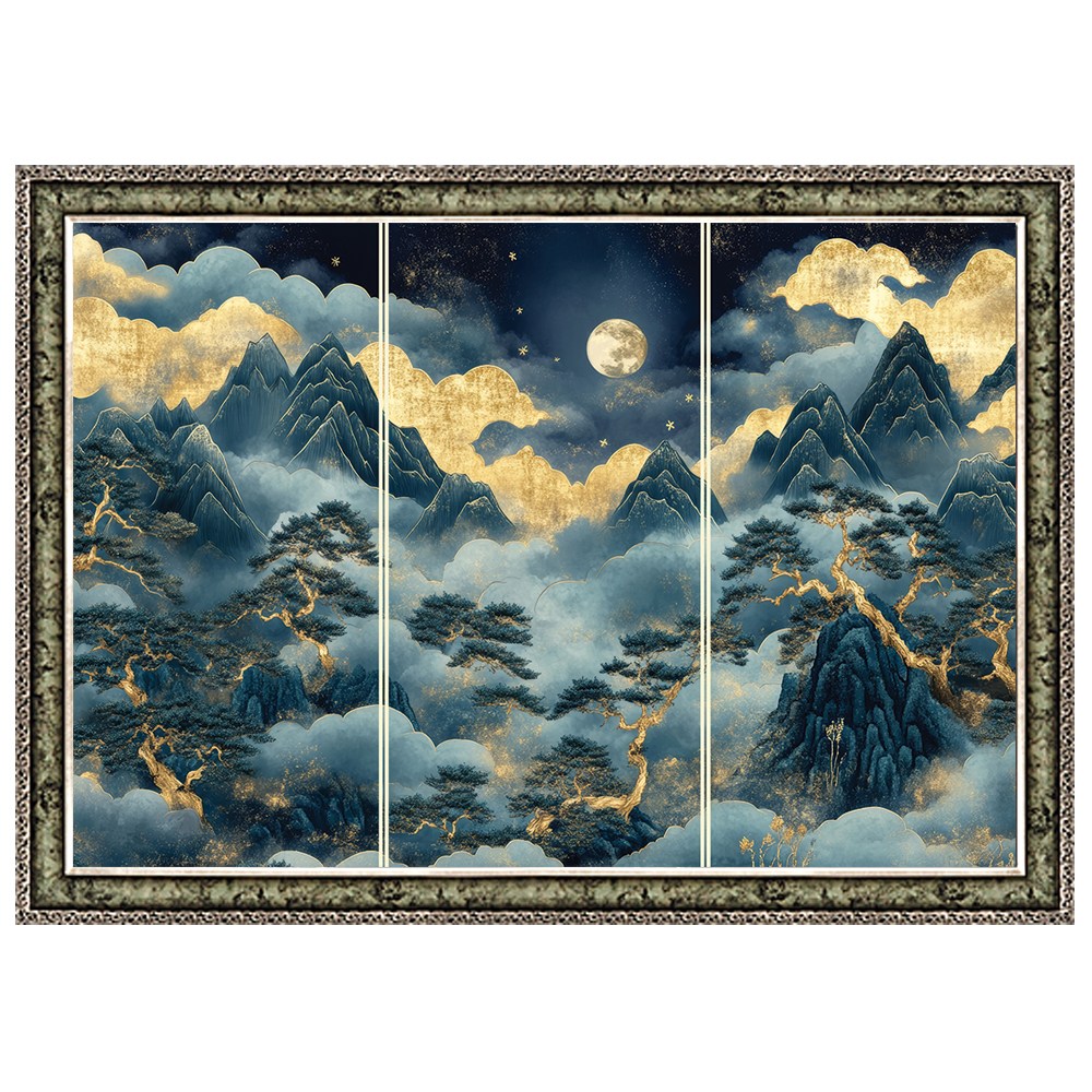 2000피스 직소퍼즐 달빛 아래의 소나무 미니조각 (액자옵션선택) PK2000-M3236, 1개, 퍼즐+엔틱카키 직소퍼즐액자포함, 2000피스 55,000원