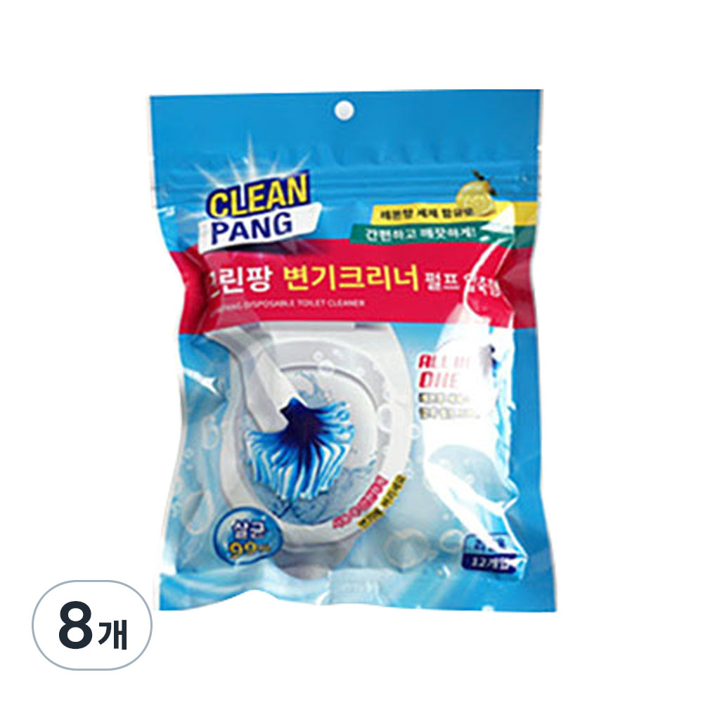 크린팡 일회용 변기크리너 압축펄프 리필 브러쉬 12p 23,340원