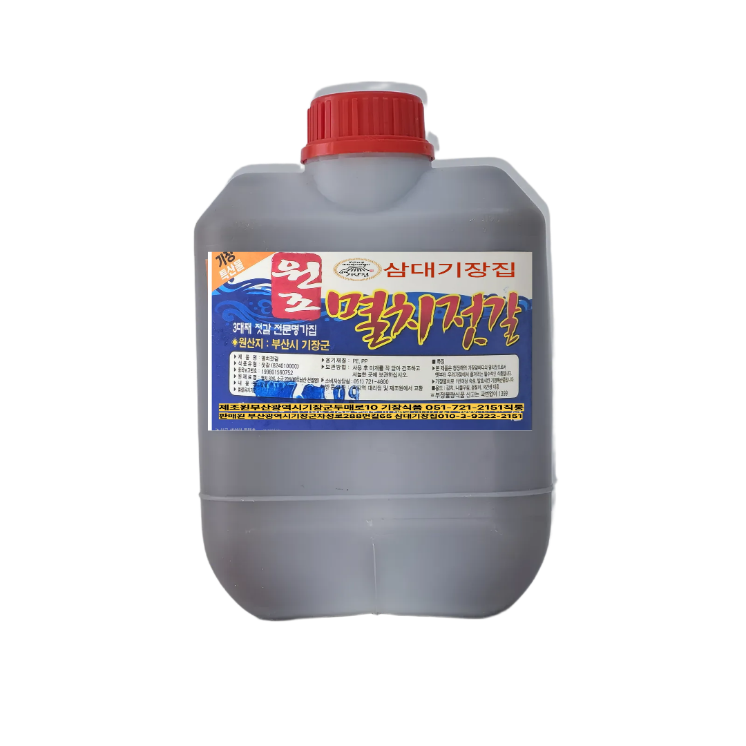 삼대기장집 기장집 기장산 맑은 멸치액젓 프리미엄 전통젓갈, 1개, 4.4L 39,960원
