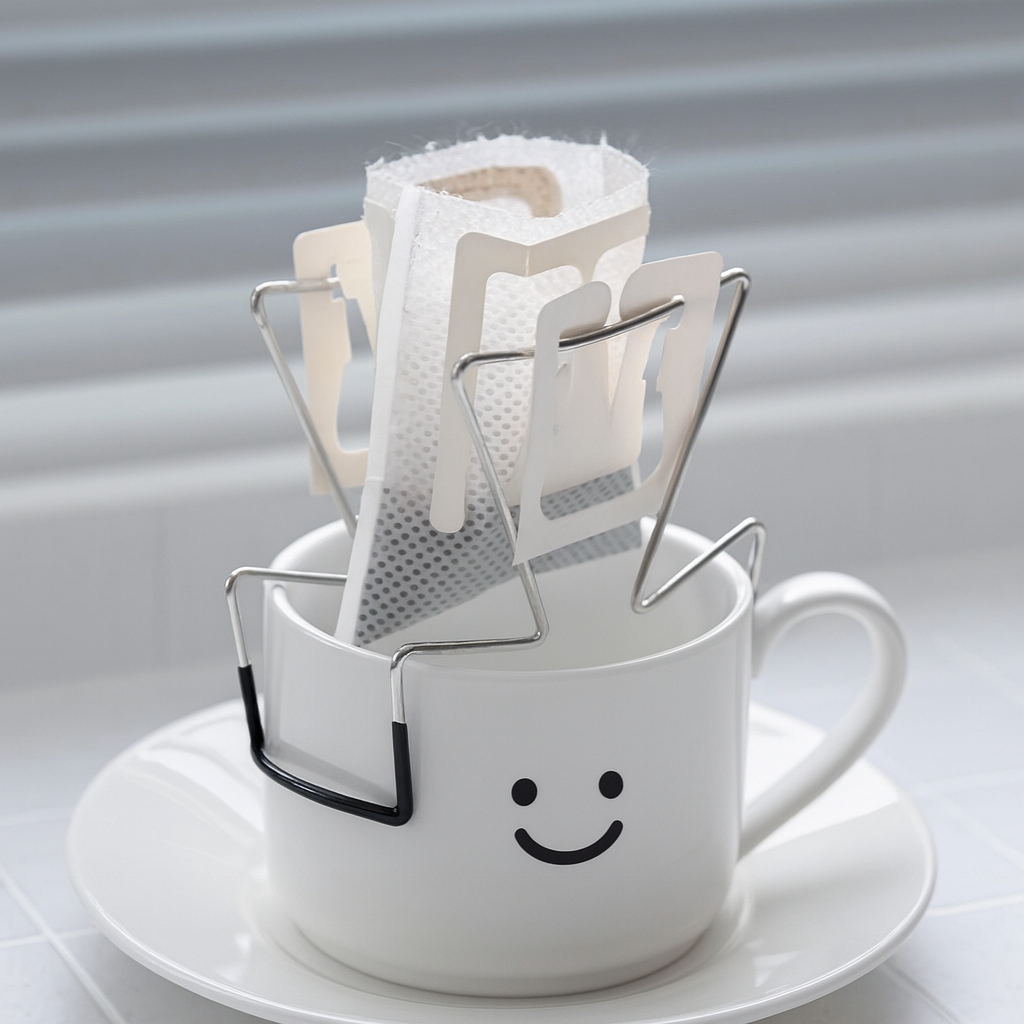 리코아 드립백 체어 거치대 스텐 홀더, 2개, 블랙 16,600원