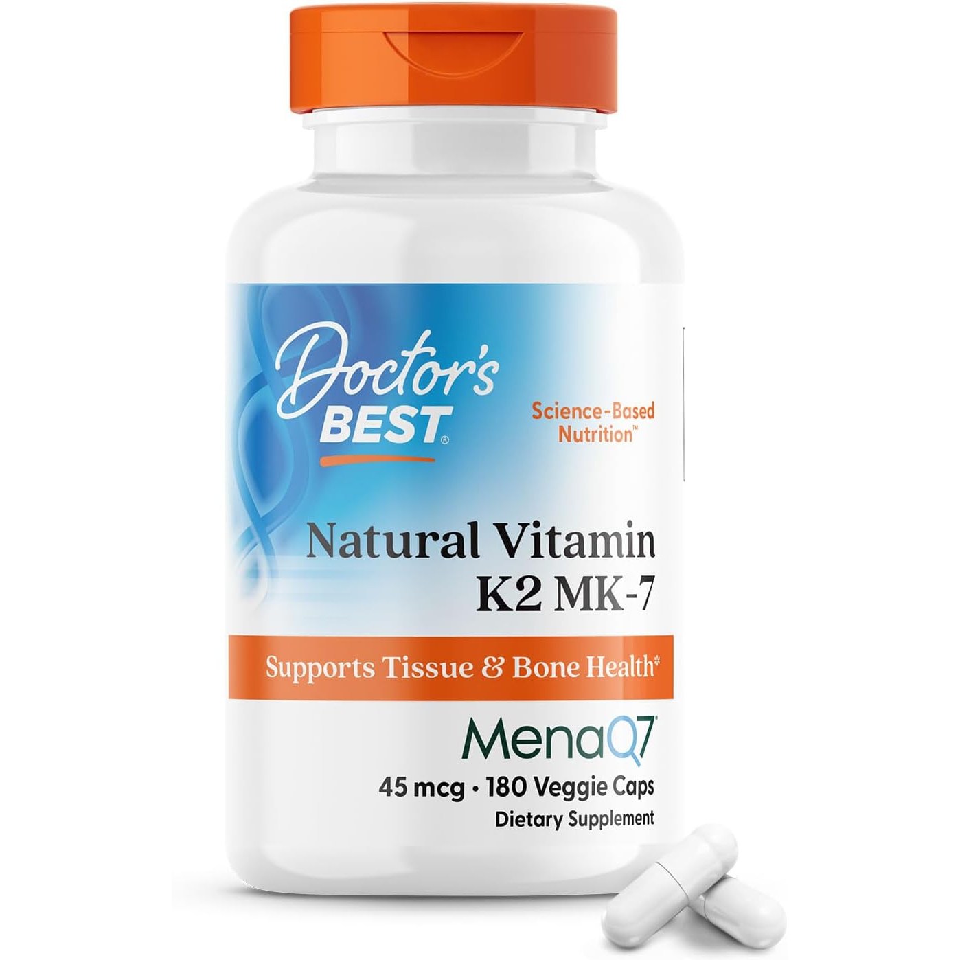 닥터스베스트 MenaQ7 비타민K2 MK-7 45mcg 베지 캡슐 180정, 180정, 1개 35,190원
