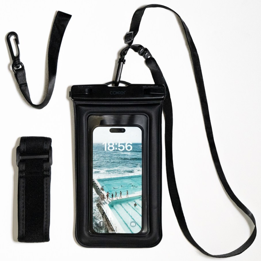 코커 압도적 두께 1.5cm 스펀지 튜브 4중잠금 스마트폰 방수팩 IPX8, 블랙, 1개 19,900원