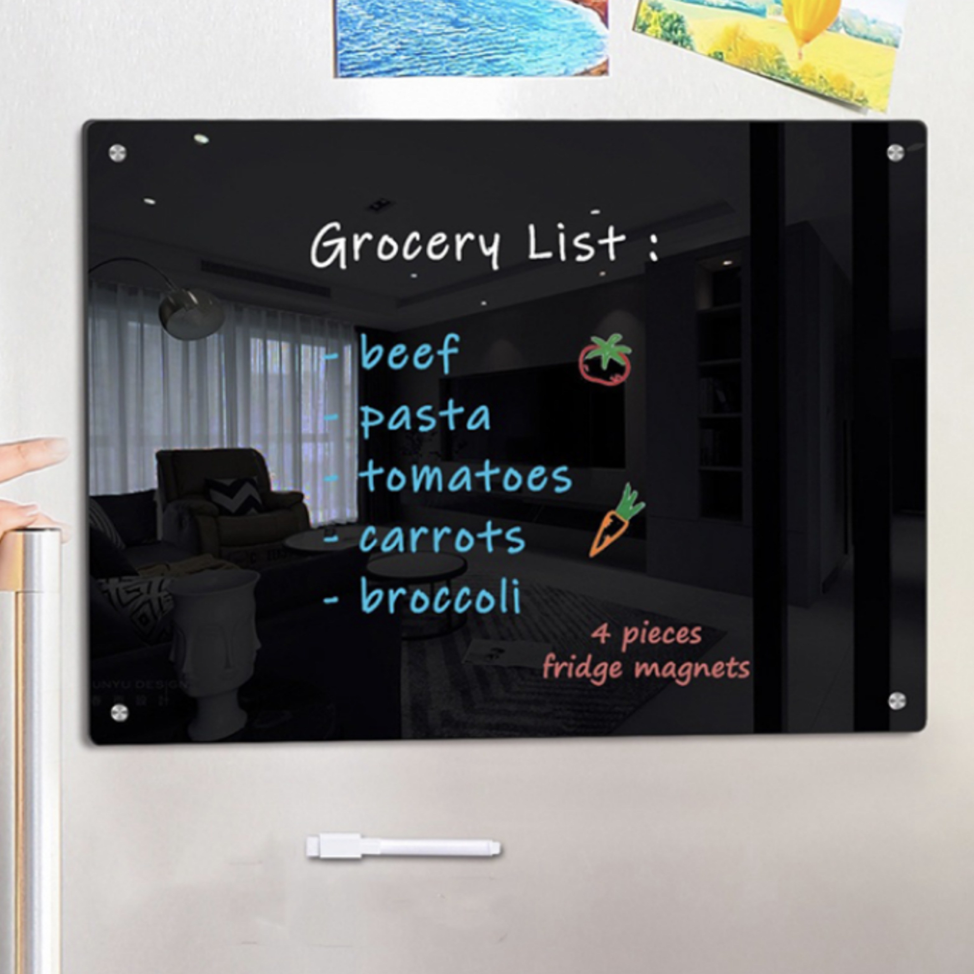 리브썸 자석 아크릴 메모보드 냉장고 14,900원