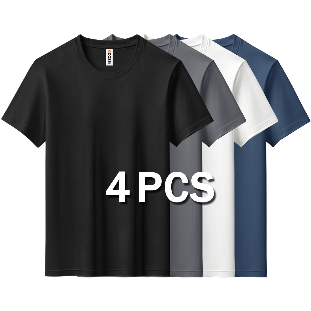 구스 남녀 기능성 냉감 쿨링 퀵드라이 반팔티셔츠 4장세트 GOOSE ITALY 29,800원