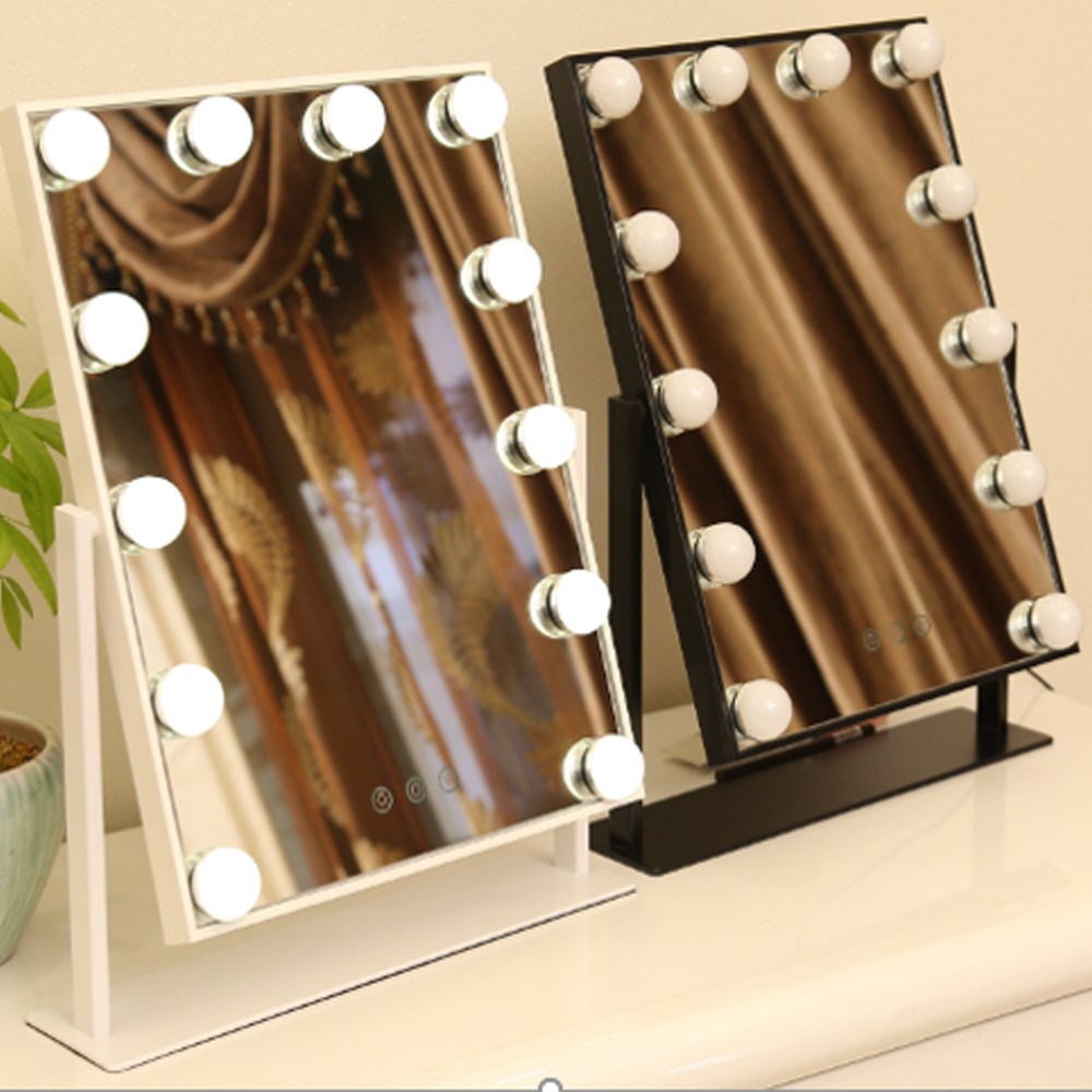 조명 화장대 거울 탁상용 메이크업 각도조절 터치식 화장거울 화이트, 화이트 45,000원