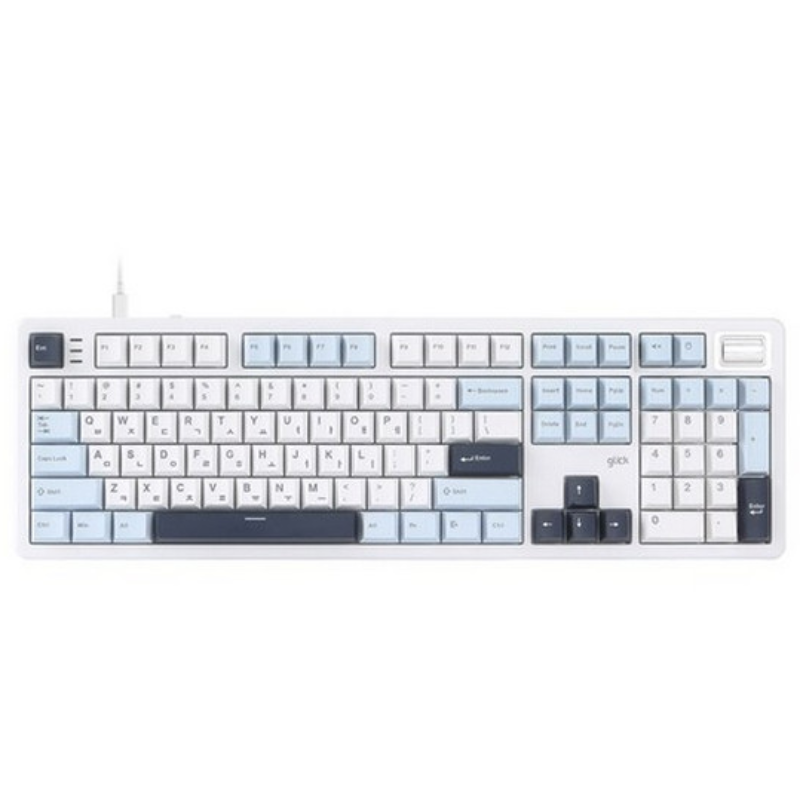 지클릭커 SPK107 8K 유선 풀윤활 기계식 키보드 (도각도각, 45g) 화이트 마린 54,800원