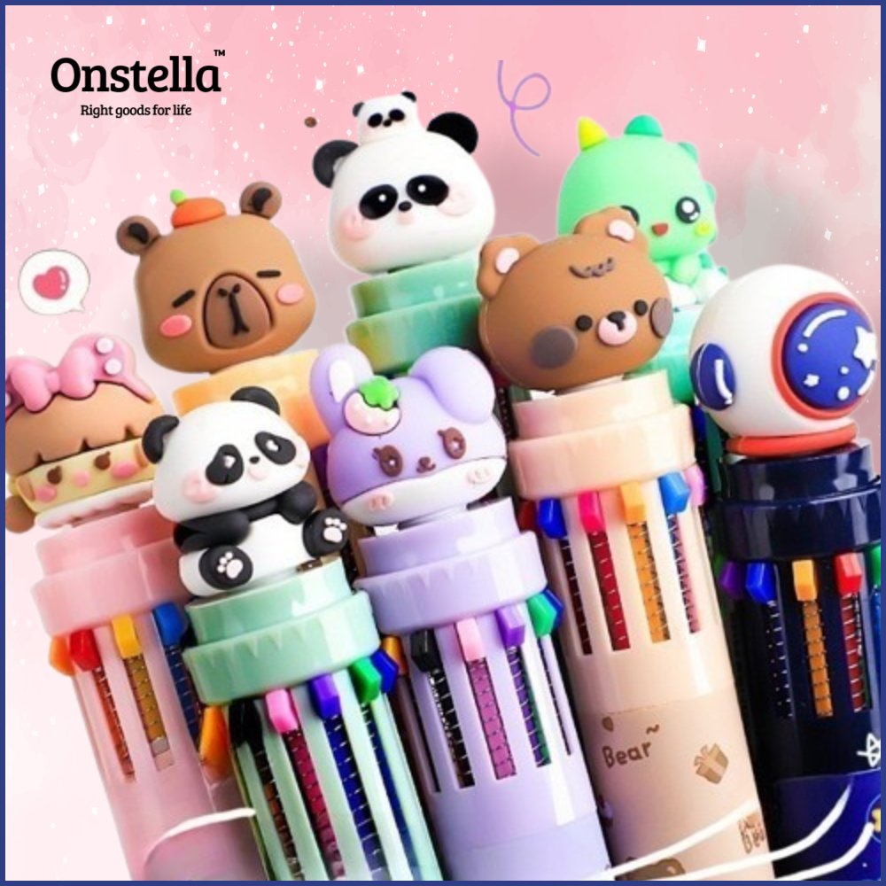 온스텔라 10색 피규어 캐릭터 볼펜, 1세트, 러블리 14,000원