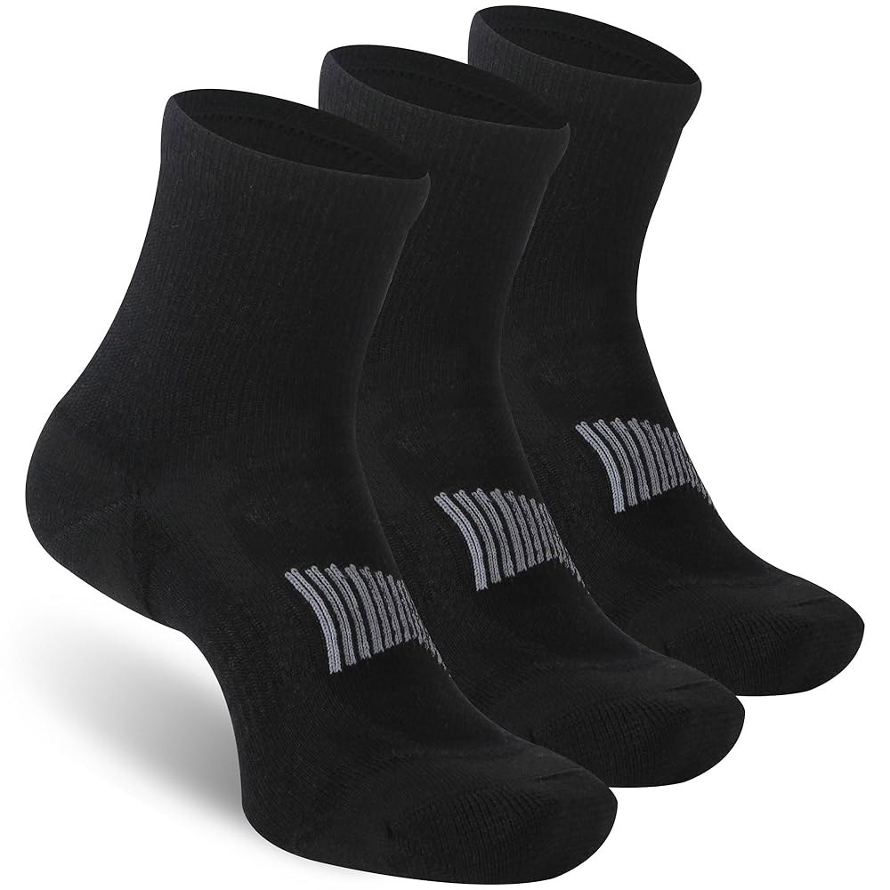 RZTT 3쌍 남성용 메리노 울 양말 90%, 운동용 러닝 하이킹 사이클링용 부드럽고 얇은 통기성 발목 80,700원