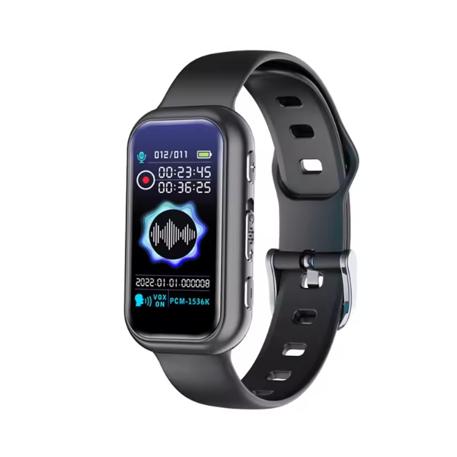 WREC 스마트 시계형 녹음기 소음감소 고음질 지원 디지털 보이스 레코더 손목형 디스플레이 탑재 64,000원