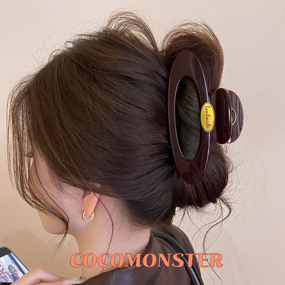 COCOMONSTER 프리미엄 골드 포인트 튼튼한 올림머리 헤어 집게핀 반머리 집게핀 12cm 17,900원