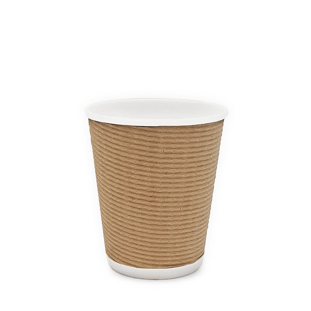 [박스] 3중 단열종이컵 엠보싱 크라프트 8온스, 1세트, 500개 49,500원