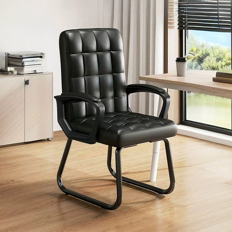 New World 가죽의자 사무실 공부용 틸팅기능 서재체어 사무용의자 A2, 블랙 98,000원