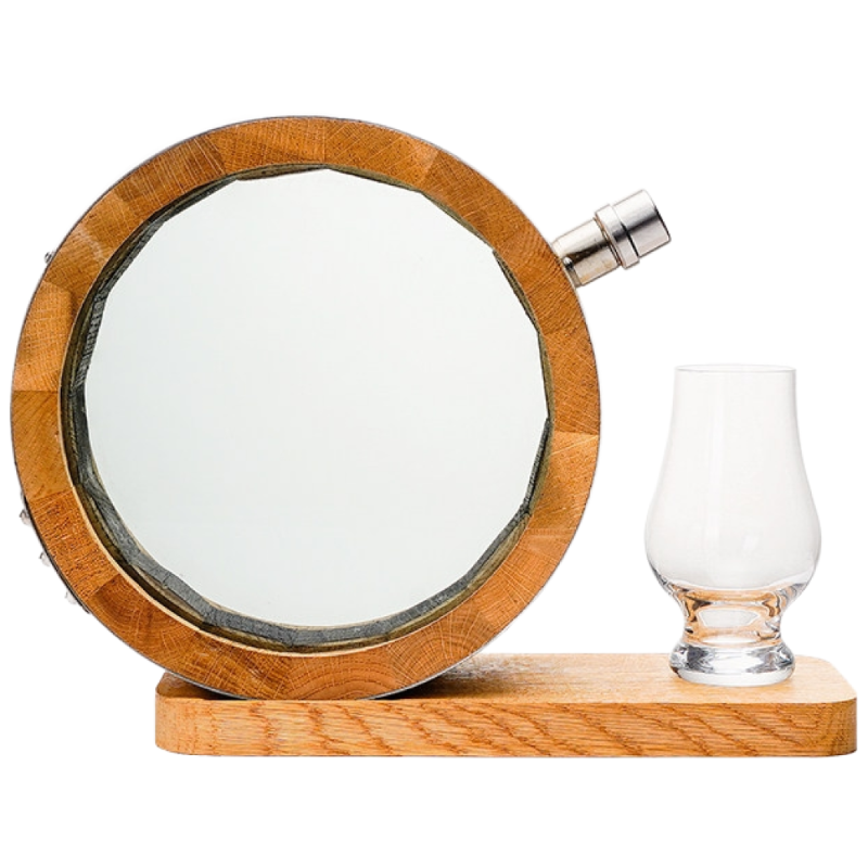 태림 미니 오크 배럴 위스키 숙성통 홈바 술 보관 나무통, 750ml 위스키 오크통 + 글라스 237,500원