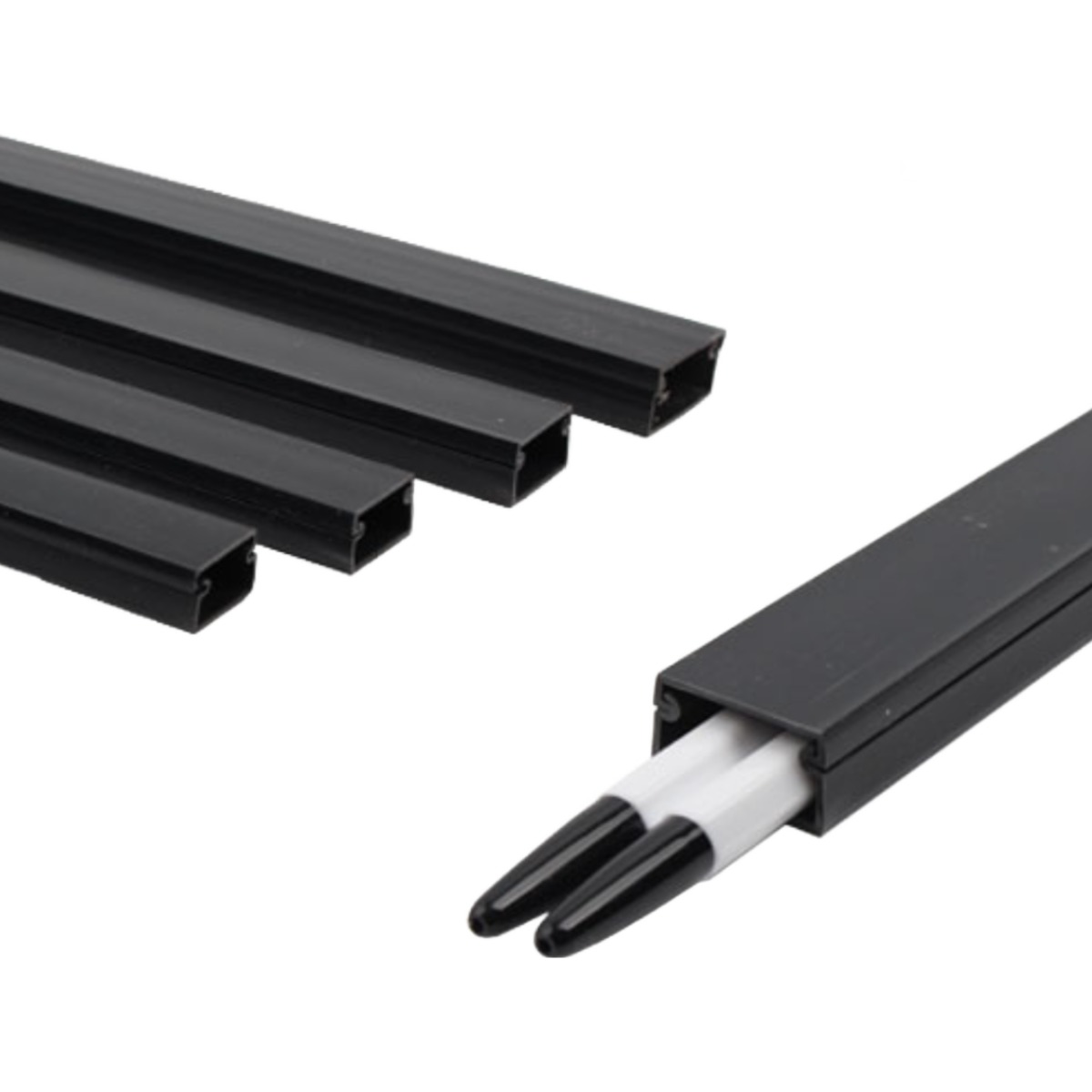 백만볼트샵 국산 사각 전선몰딩, 블랙 4,790원