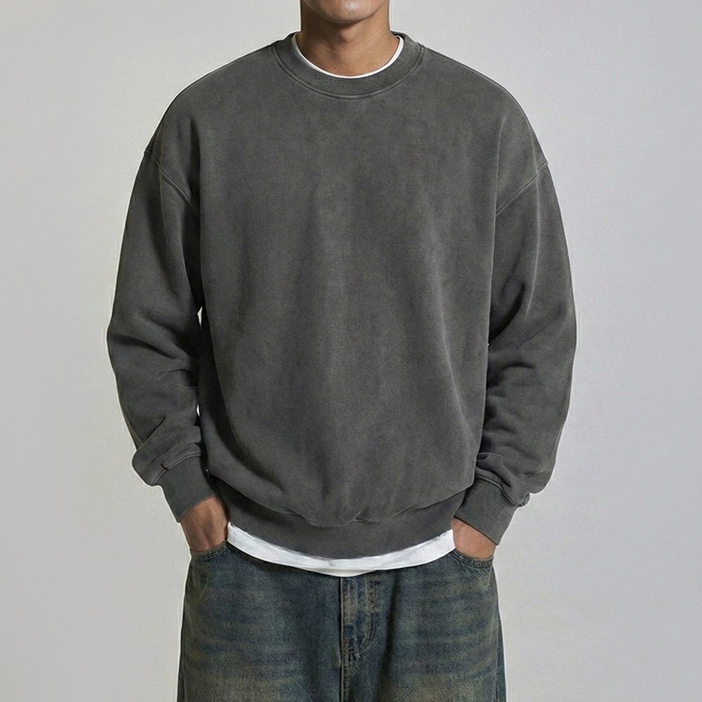 문컬렉션 쭈리 남녀공용 무지 피그먼트 맨투맨 25,900원