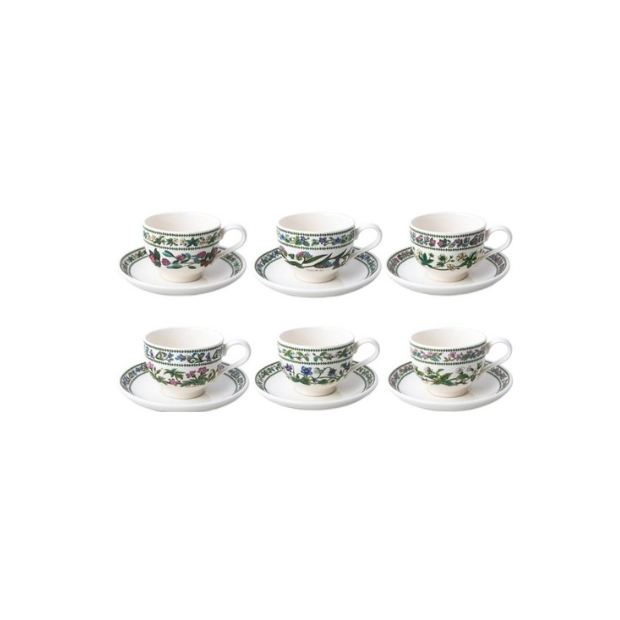 포트메리온 뉴베리에이션 커피잔 T형 6인조 Tea Cup Saucer T 6종 세트 0.2L, B세트, 1세트 466,800원