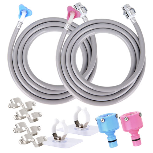 와이넷 국산 세탁기호스 크롬슈트 냉온수세트 (길이선택), 1세트 24,800원