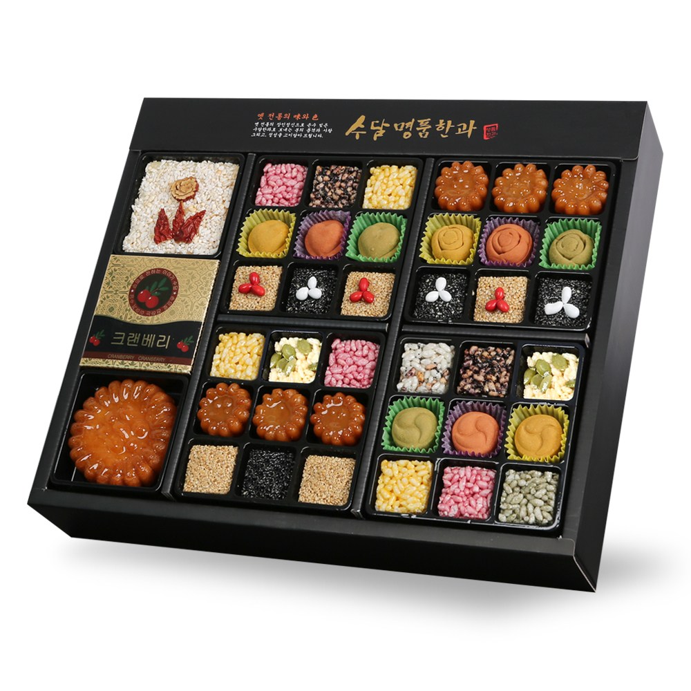 수담한과 고급지함 2호 수 2단구성 한과 선물 세트, 1세트, 1.2kg 25,900원