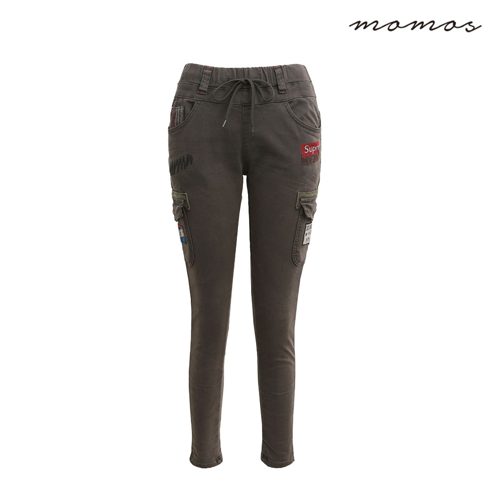 중년 여성 의류 자수포인트 슬림핏 코튼팬츠 겨울 기모 바지 79,000원