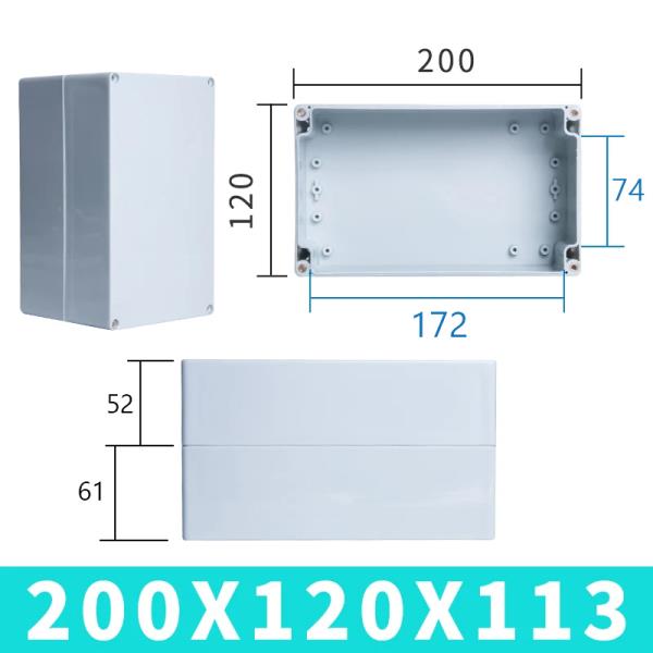 F타입 ABS 신소재 방수 박스, 플라스틱 터미널 IP67 야외 모니터링 전원 버튼 정션 인클로저 14,100원