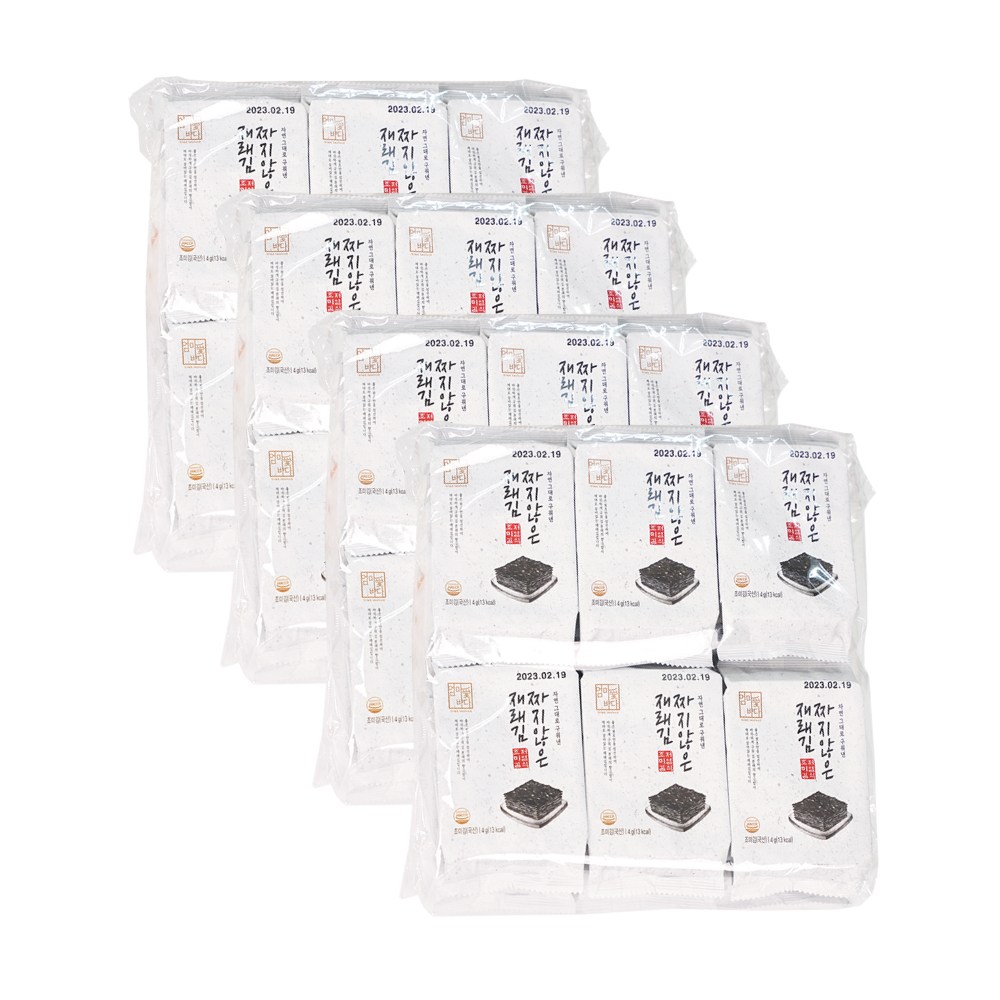 엄마애바다 짜지않은김 저염김 재래김 도시락김 아이반찬 48봉, 48개, 단일상품 20,300원