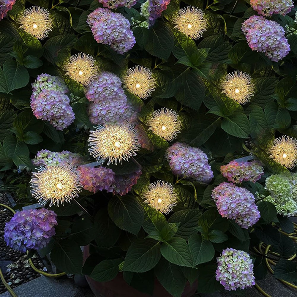 지아이비 LED 태양광 민들레 정원등 4그루 1세트 잔디조명, 웜화이트 29,800원