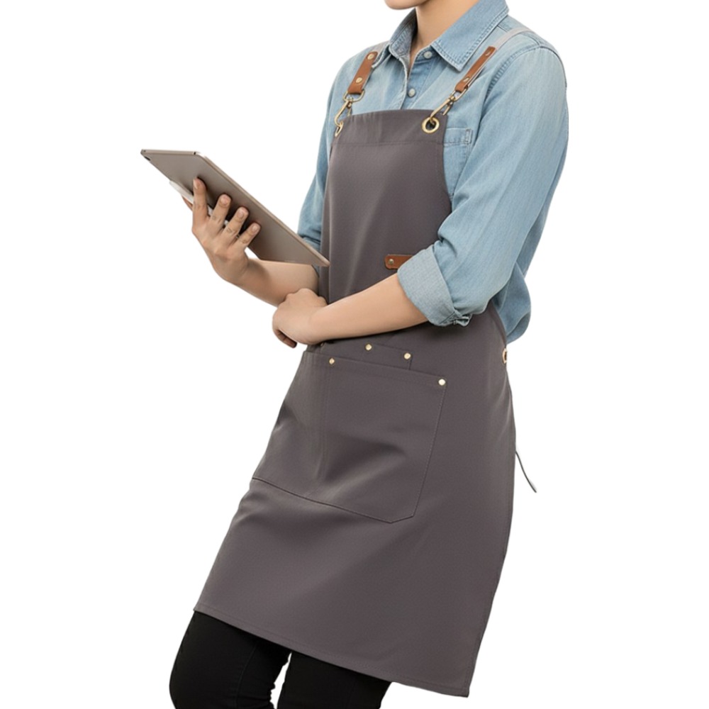 블랑닷 초경량 생활방수 공방 미용 바리스타 카페 앞치마, 1개, 심플 그레이 9,900원