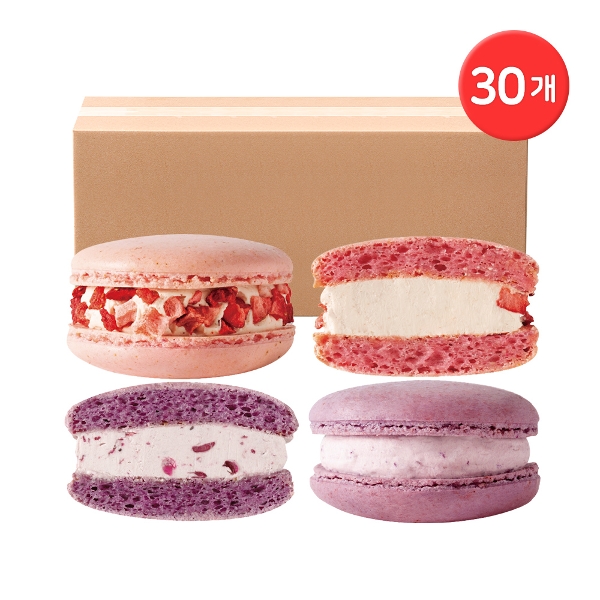 기타 CJ프레시웨이 수제마카롱 혼합구성 총 30개 / 딸기 15 + 블루베리크림치즈 33,580원