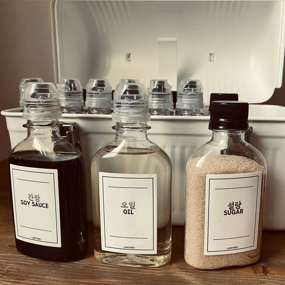 커브 16set 리미트리 캠핑양념통 런치박스 소스통 소스캡 간장통 간장병 감성 16,190원