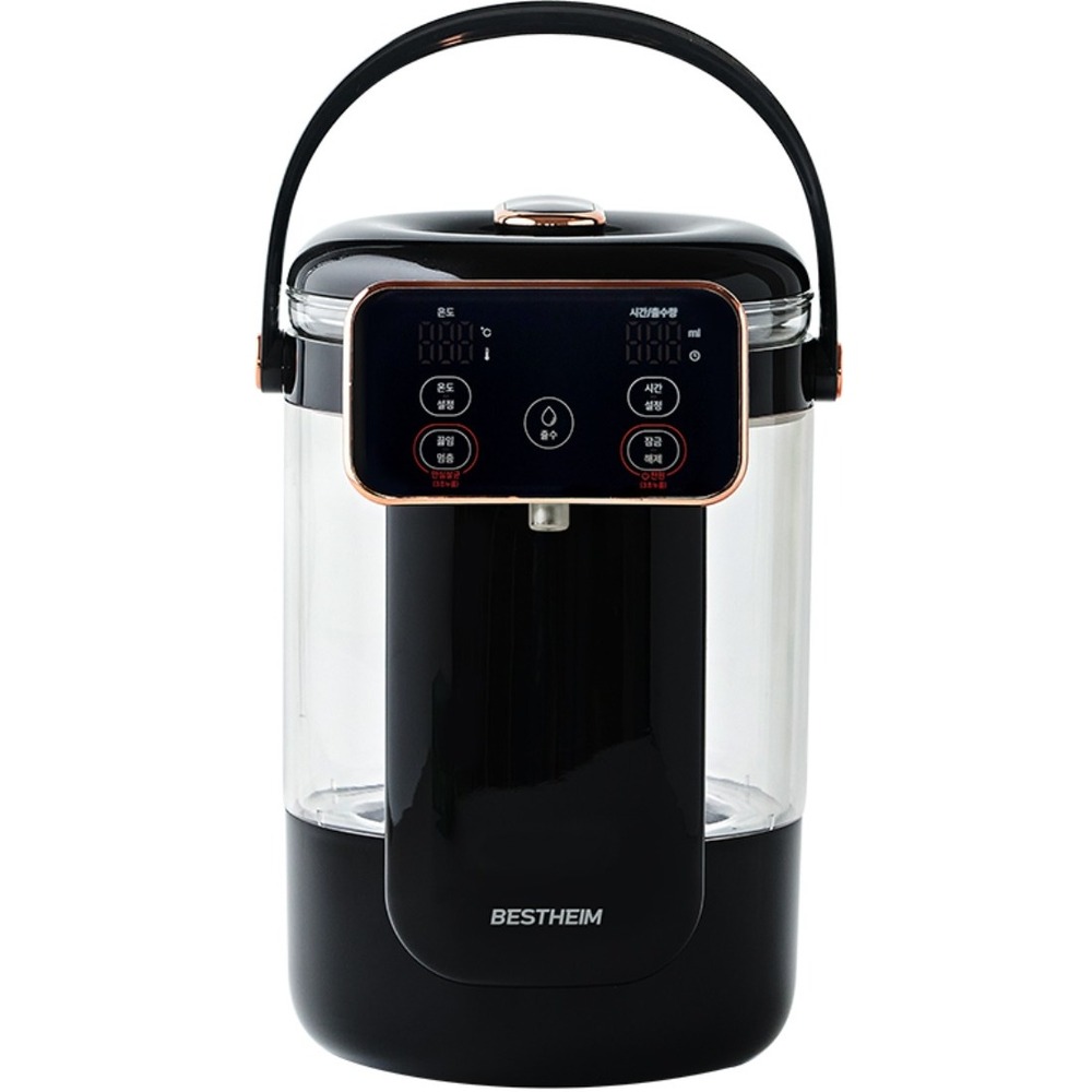 베스트하임 모담 스마트 온도 조절 자동 출수형 분유 포트, 4.2L 블랙 99,000원