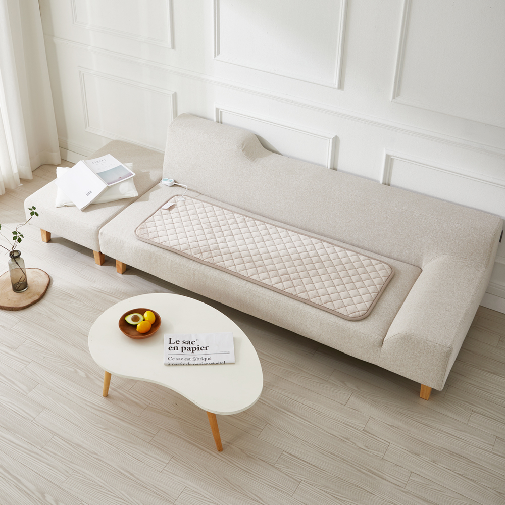 더안 논슬립 극세사 쇼파 조절기 일체형 전기방석 3인용 DHB-A3024, 베이지, 50 x 140 cm 34,560원