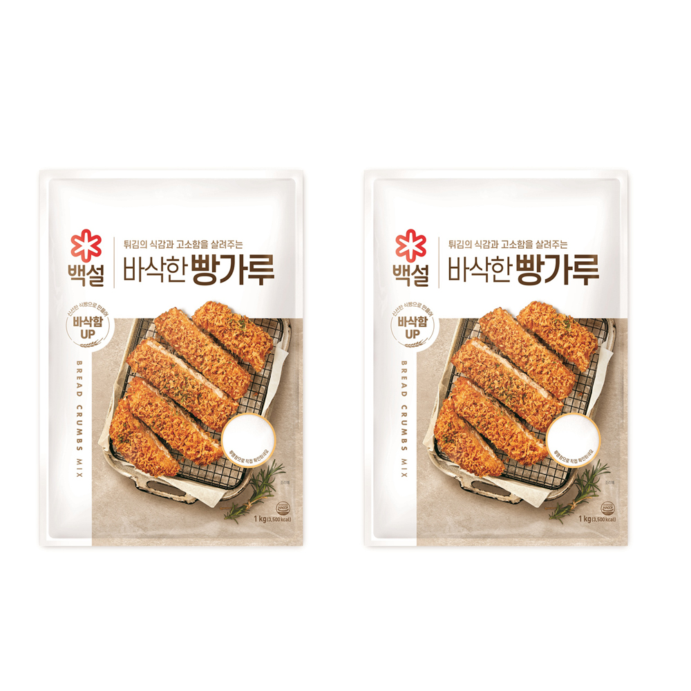 백설 바삭한빵가루, 1kg, 2개 8,800원