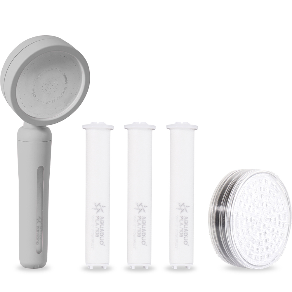 아쿠아듀오 블라썸 샤워기 + PLA 필터 3p + 2차 ACF헤드 필터 세트, 1개, 그레이 44,500원